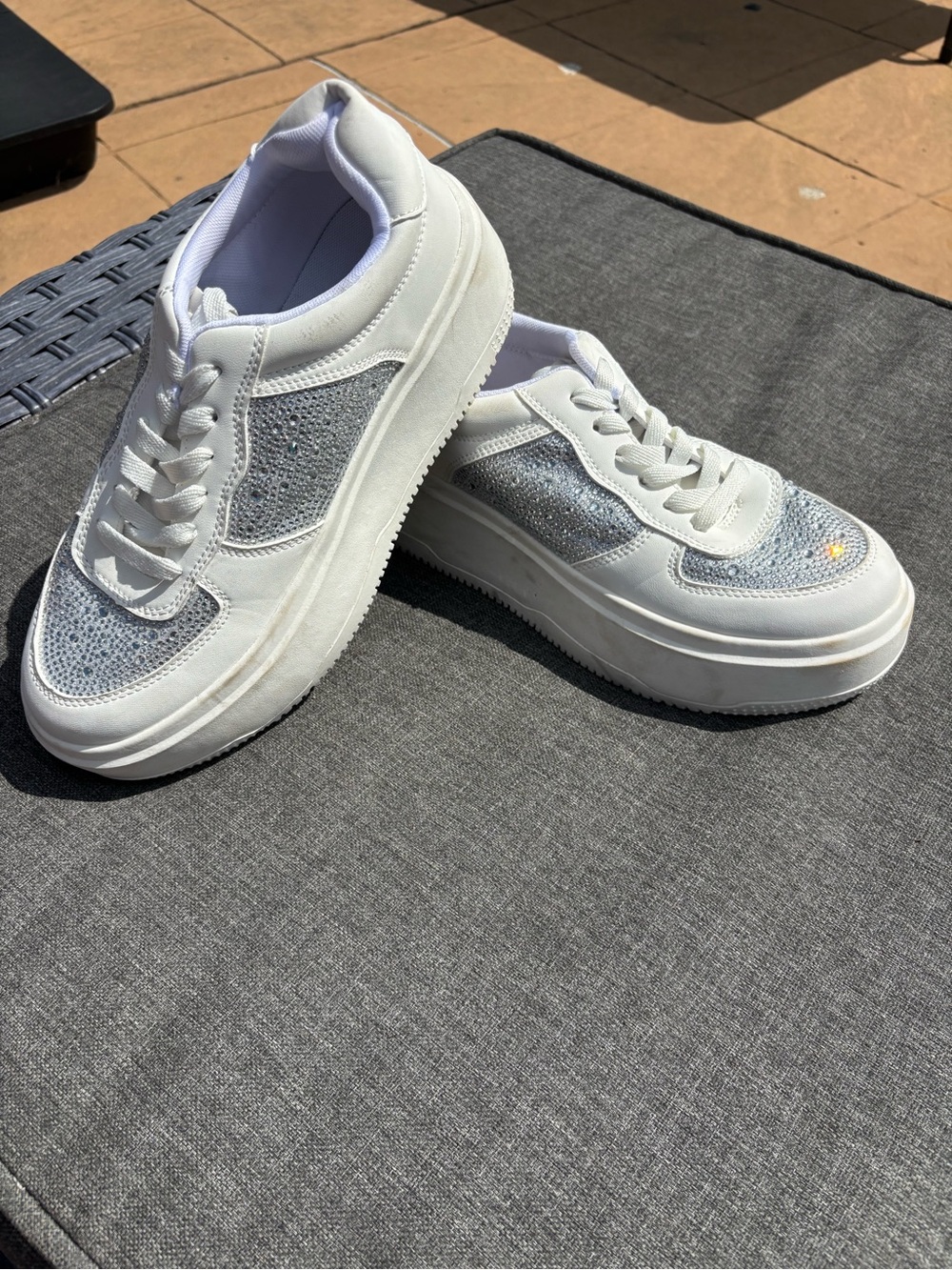 New Dream Pairs Platform Sparkly Sneakers 8.5